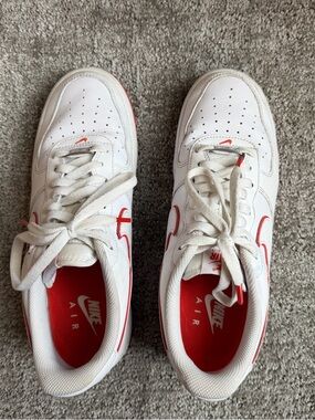 Nike Air Force 1 ‘07 White and Picante Red